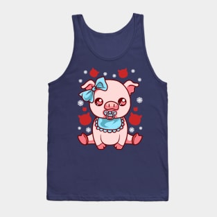 Cute Baby Pig Piglet Tank Top